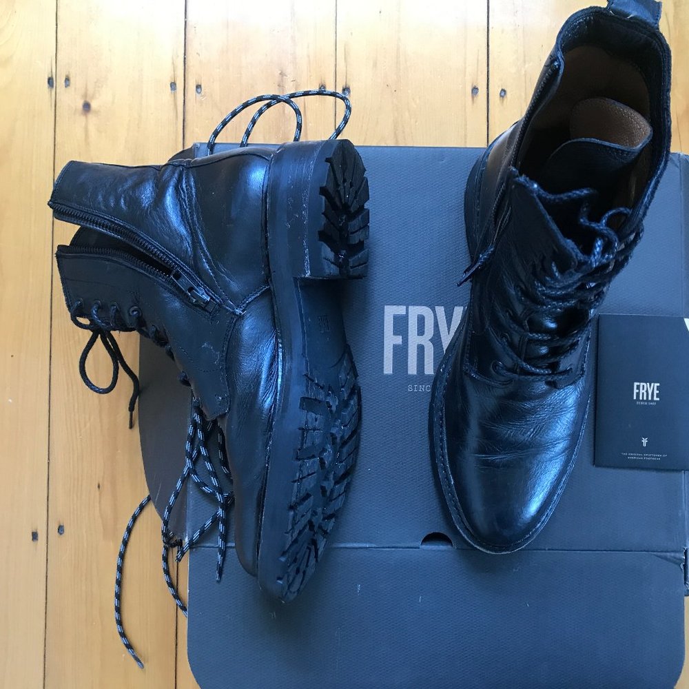 Black Frye Women's Julie Combat Boot New in a box